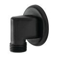 Showerscape K173A0 Wall Mount Water Supply Elbow, Matte Black K173A0